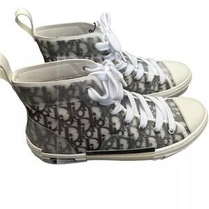 Dior White High Top Sneakers Made in Italy 42 EU New W/o Box